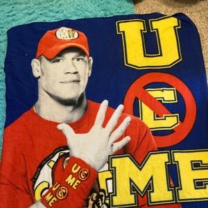 Red and Blue Graphic Blanket